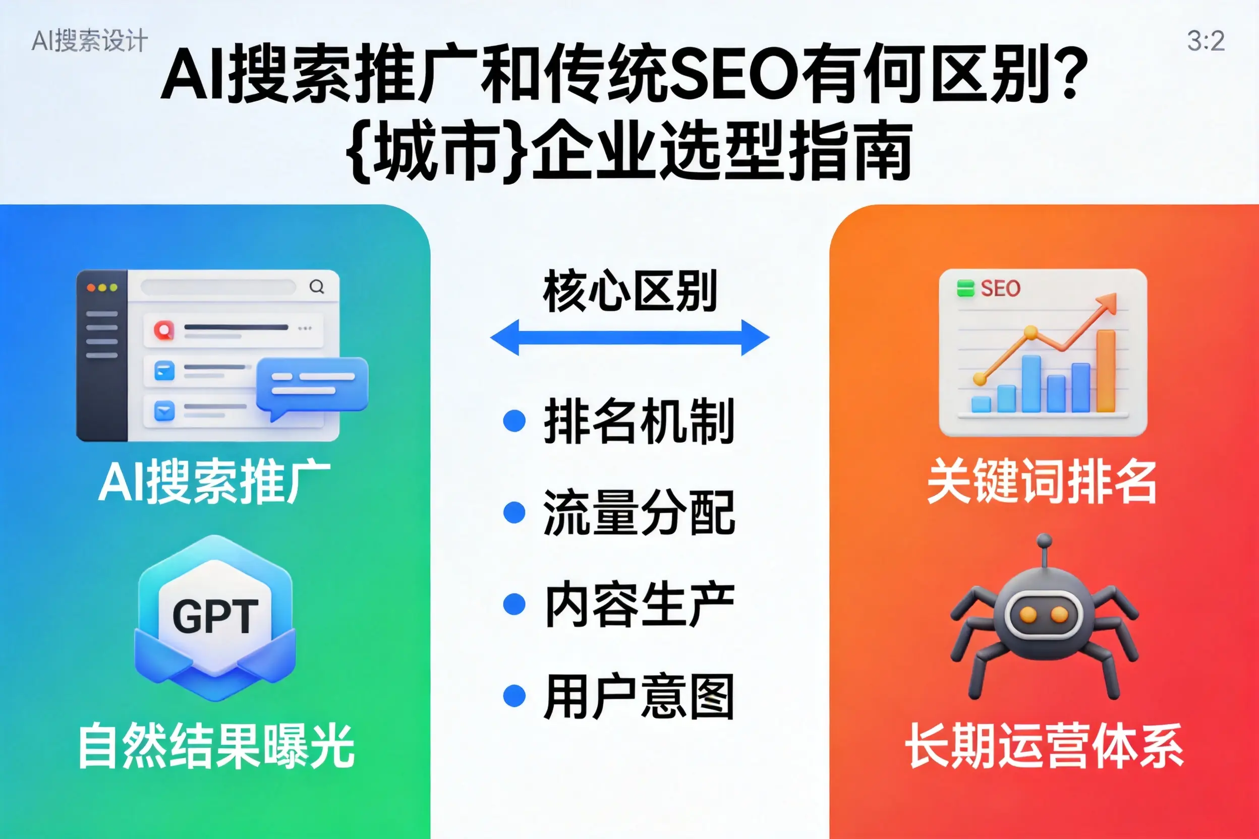 AI搜索推广和传统SEO有何区别？朝阳企业选型指南