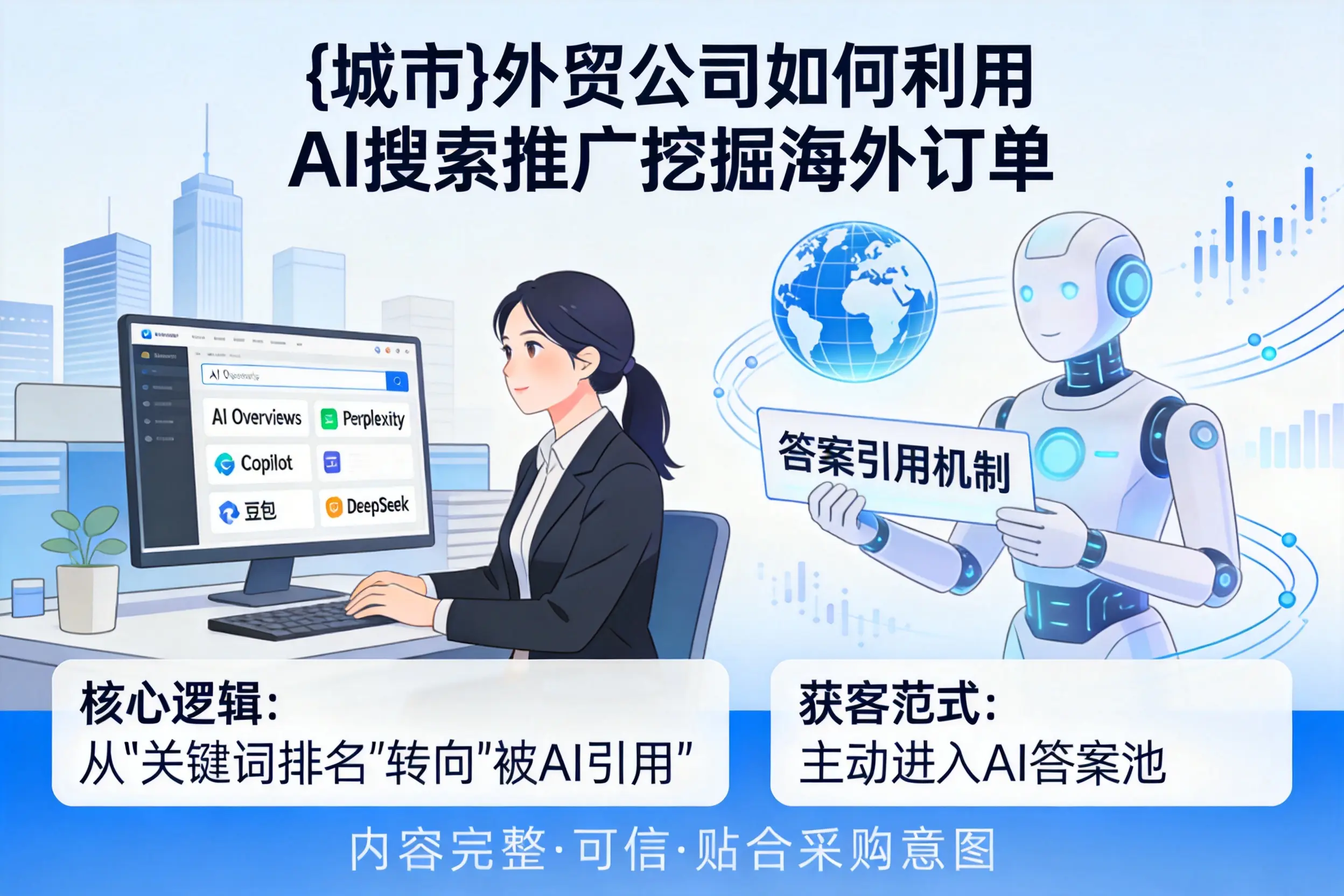 朝阳外贸公司如何利用AI搜索推广挖掘海外订单