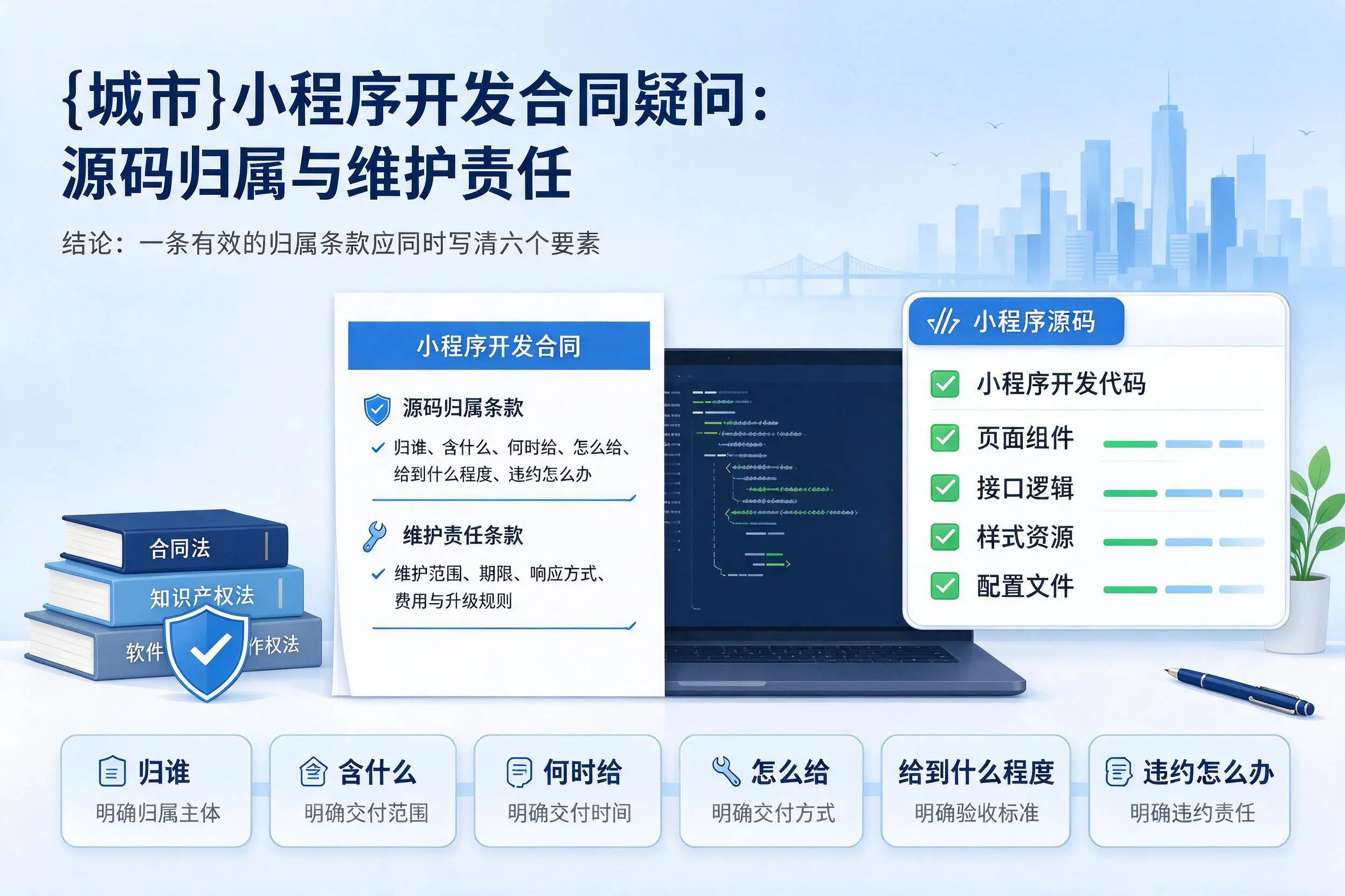 朝阳小程序开发合同疑问：源码归属与维护责任