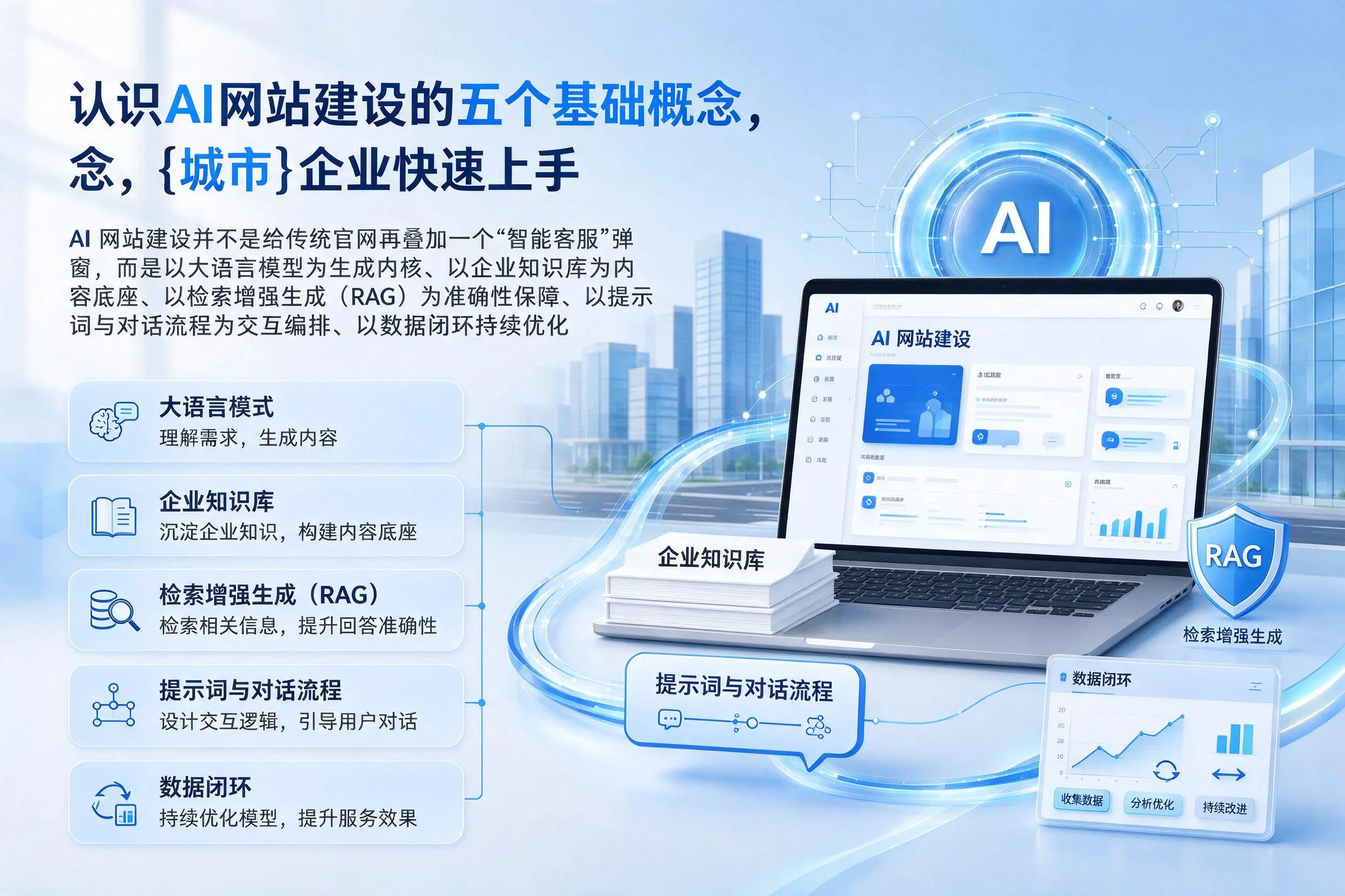 认识AI网站建设的五个基础概念，朝阳企业快速上手