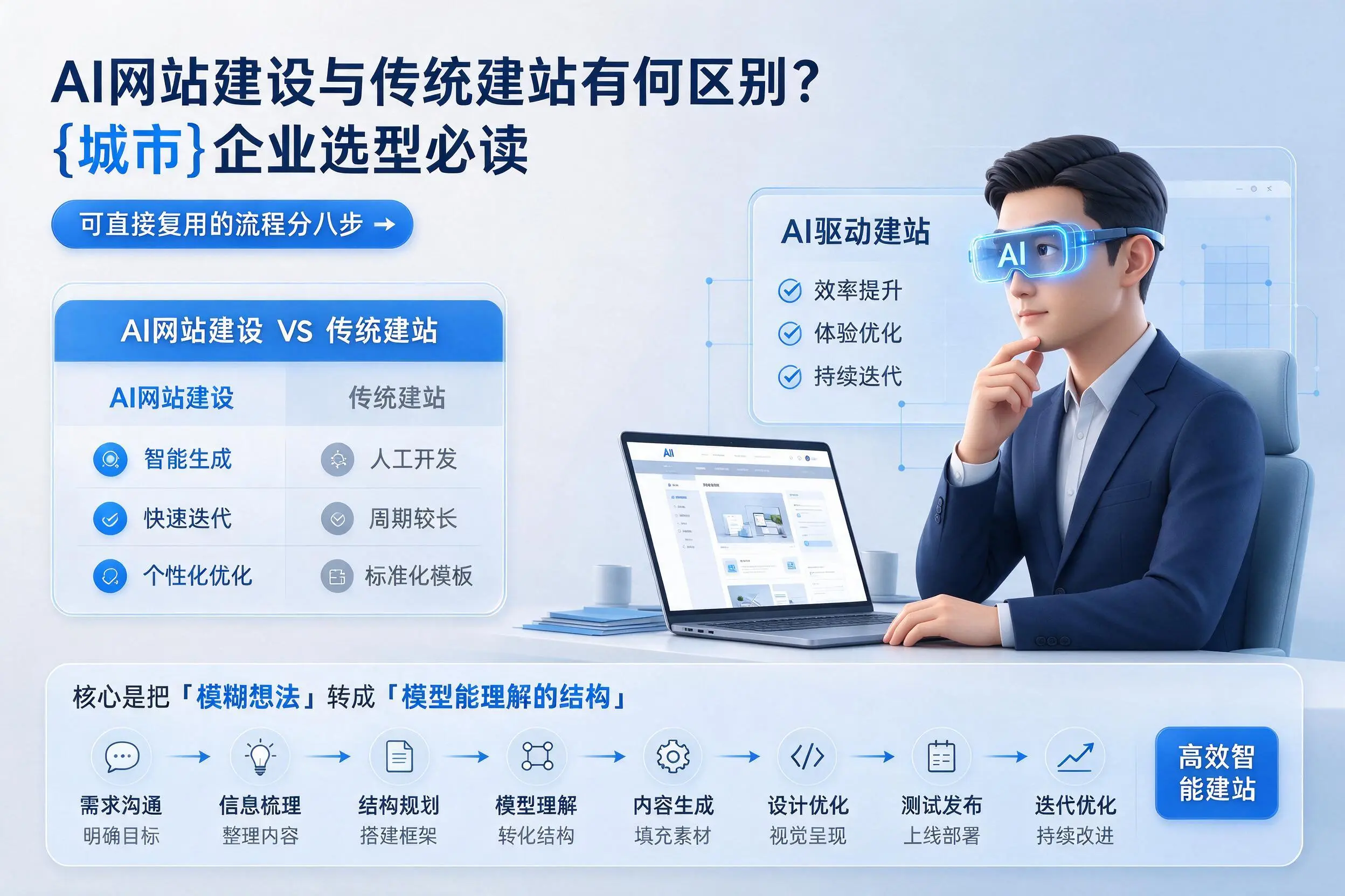 AI网站建设与传统建站有何区别？朝阳企业选型必读