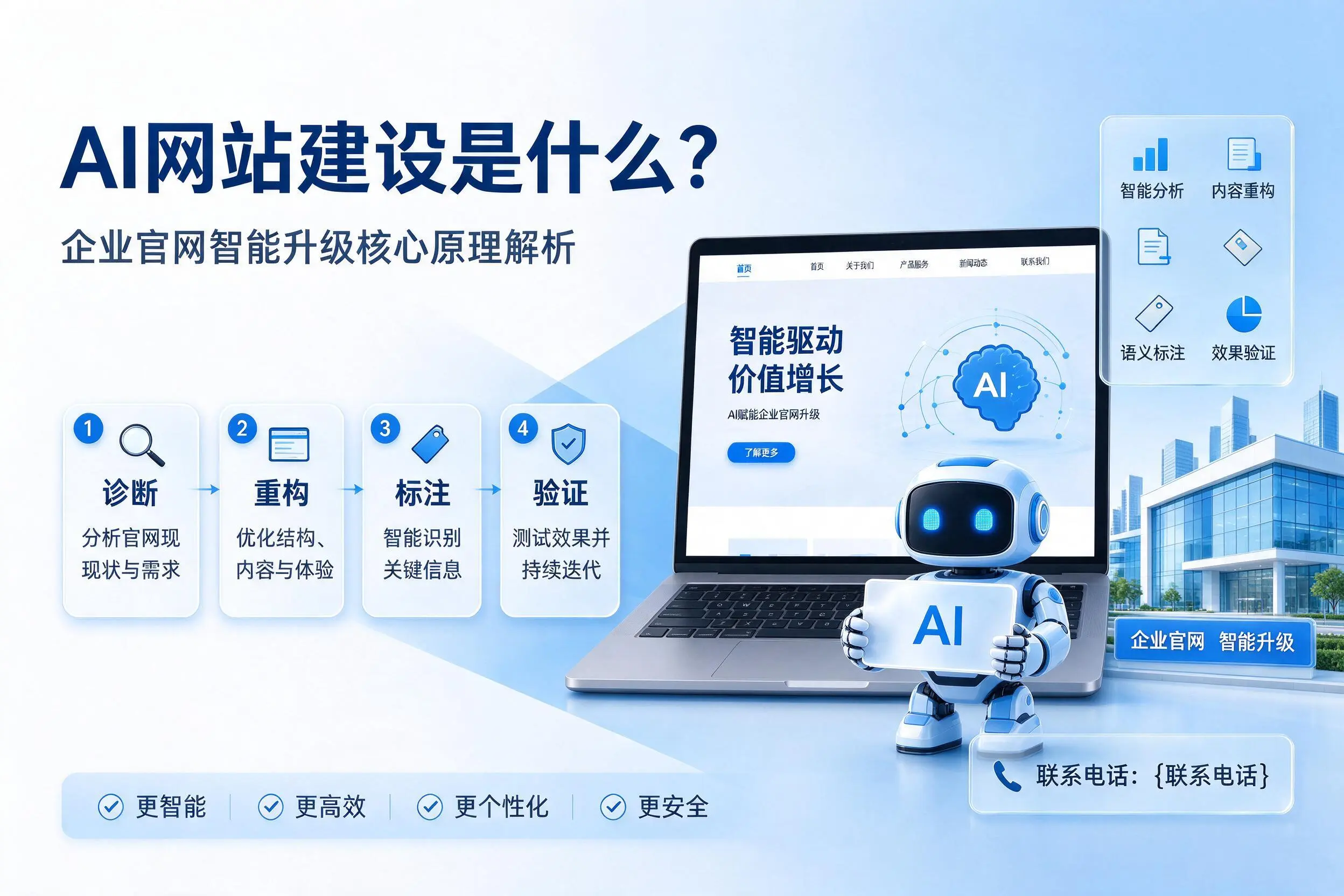 AI网站建设是什么?朝阳企业官网智能升级核心原理解析