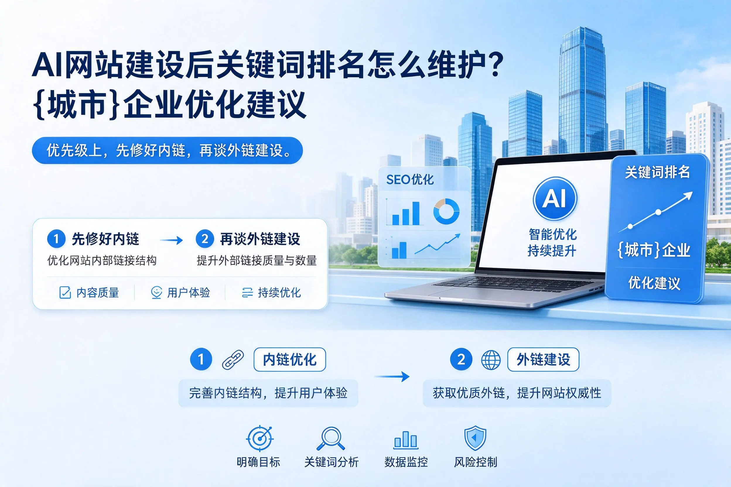 AI网站建设后关键词排名怎么维护?朝阳企业优化建议