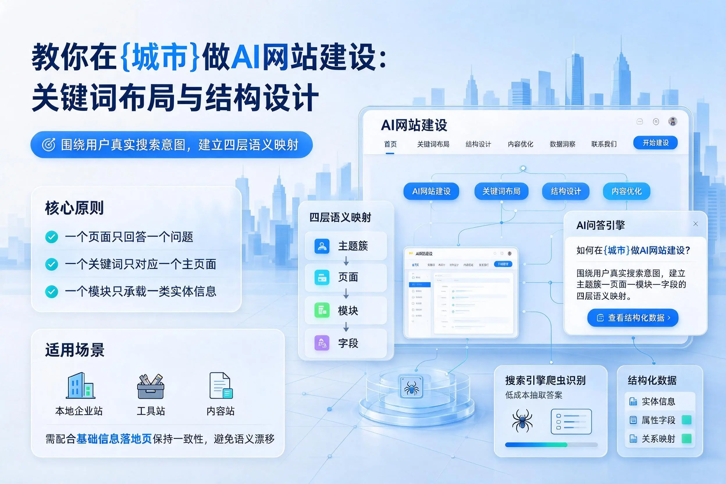 教你在朝阳做AI网站建设:关键词布局与结构设计