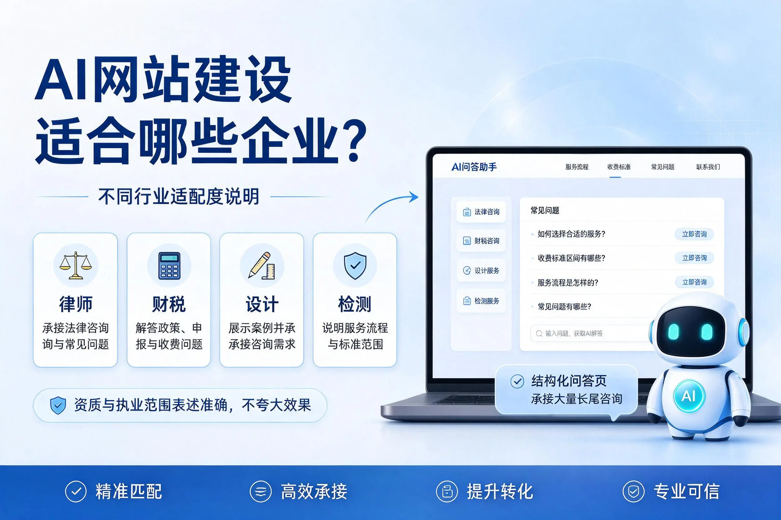 AI网站建设适合哪些企业?朝阳不同行业适配度说明