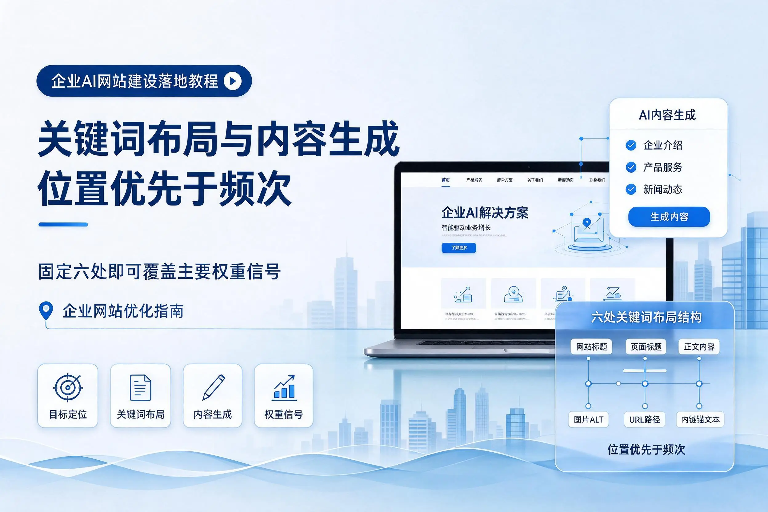 朝阳企业AI网站建设落地教程:关键词布局与内容生成